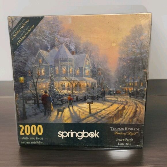 Springbok Thomas Kinkade Deer Creek Cottage  2000 Pieces Puzzle Factory Sealed - Picture 1 of 3